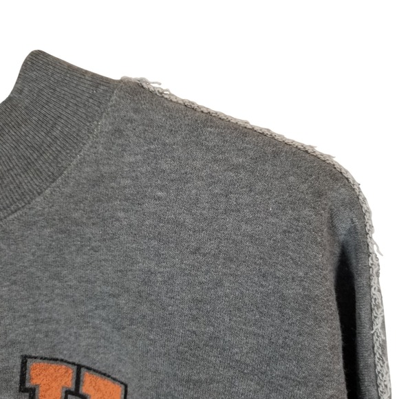 47 Brand OSU Cowboys Sweatshirt Large Gray Orange Cropped Hem College - Picture 10 of 12